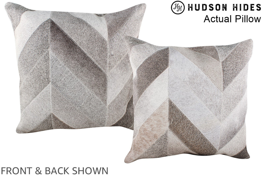 Patchwork 20"x20" Brazilian Cowhide Pillow #A14343 by Hudson Hides