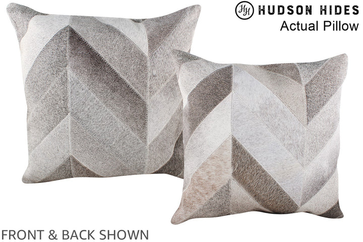 Patchwork 20"x20" Brazilian Cowhide Pillow #A14343 by Hudson Hides