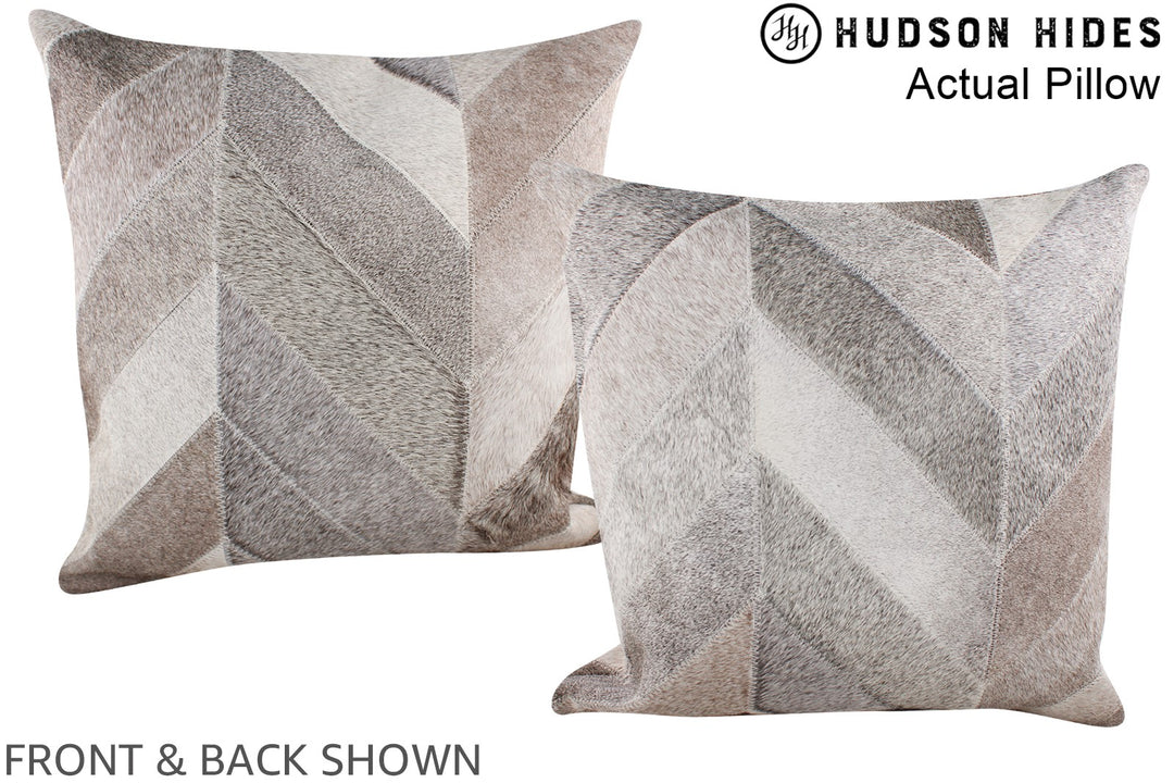 Patchwork 20"x20" Brazilian Cowhide Pillow #A14345 by Hudson Hides