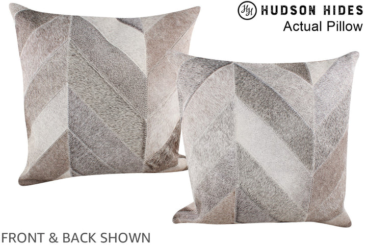 Patchwork 20"x20" Brazilian Cowhide Pillow #A14345 by Hudson Hides
