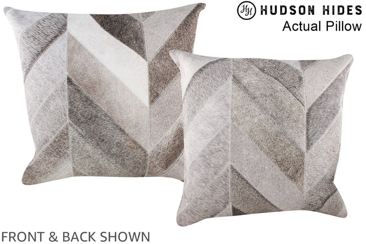 Patchwork 20"x20" Brazilian Cowhide Pillow #A14349 by Hudson Hides