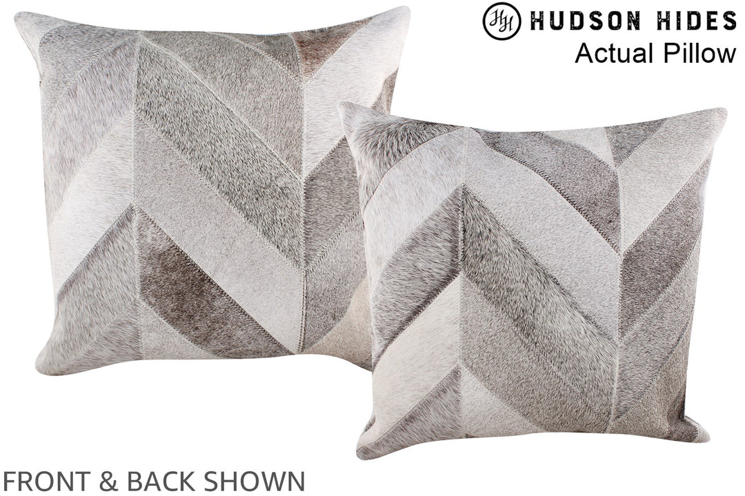 Patchwork 20"x20" Brazilian Cowhide Pillow #A14352 by Hudson Hides
