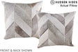 Patchwork 20"x20" Brazilian Cowhide Pillow #A14352 by Hudson Hides