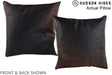 Chocolate 20"x20" Brazilian Cowhide Pillow #A14353 by Hudson Hides