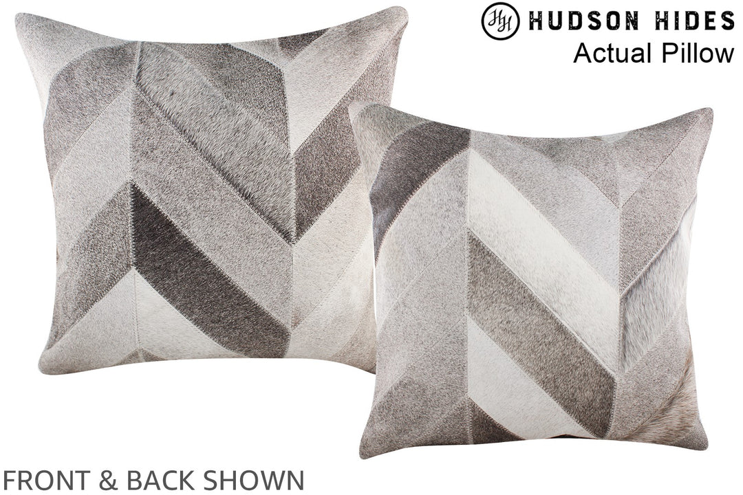 Patchwork 20"x20" Brazilian Cowhide Pillow #A14354 by Hudson Hides