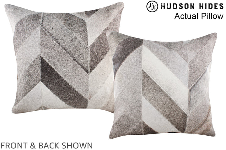 Patchwork 20"x20" Brazilian Cowhide Pillow #A14354 by Hudson Hides