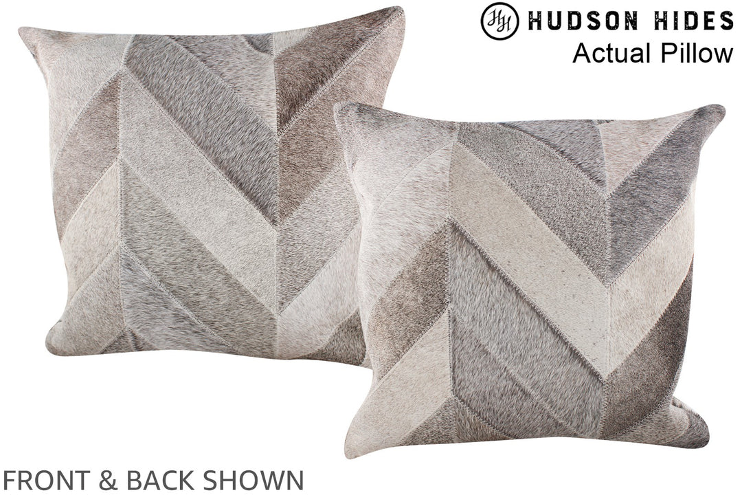 Patchwork 20"x20" Brazilian Cowhide Pillow #A14358 by Hudson Hides
