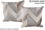 Patchwork 20"x20" Brazilian Cowhide Pillow #A14358 by Hudson Hides