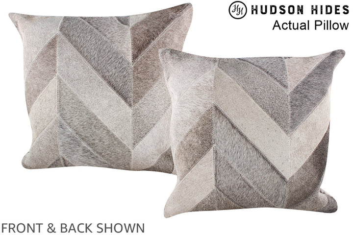Patchwork 20"x20" Brazilian Cowhide Pillow #A14358 by Hudson Hides