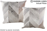 Patchwork 20"x20" Brazilian Cowhide Pillow #A14367 by Hudson Hides