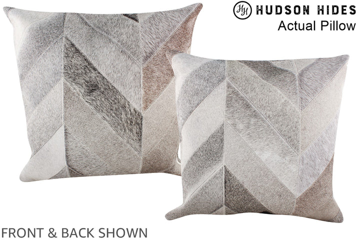 Patchwork 20"x20" Brazilian Cowhide Pillow #A14367 by Hudson Hides