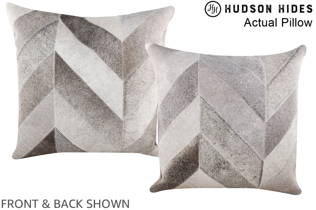 Patchwork 20"x20" Brazilian Cowhide Pillow #A14368 by Hudson Hides