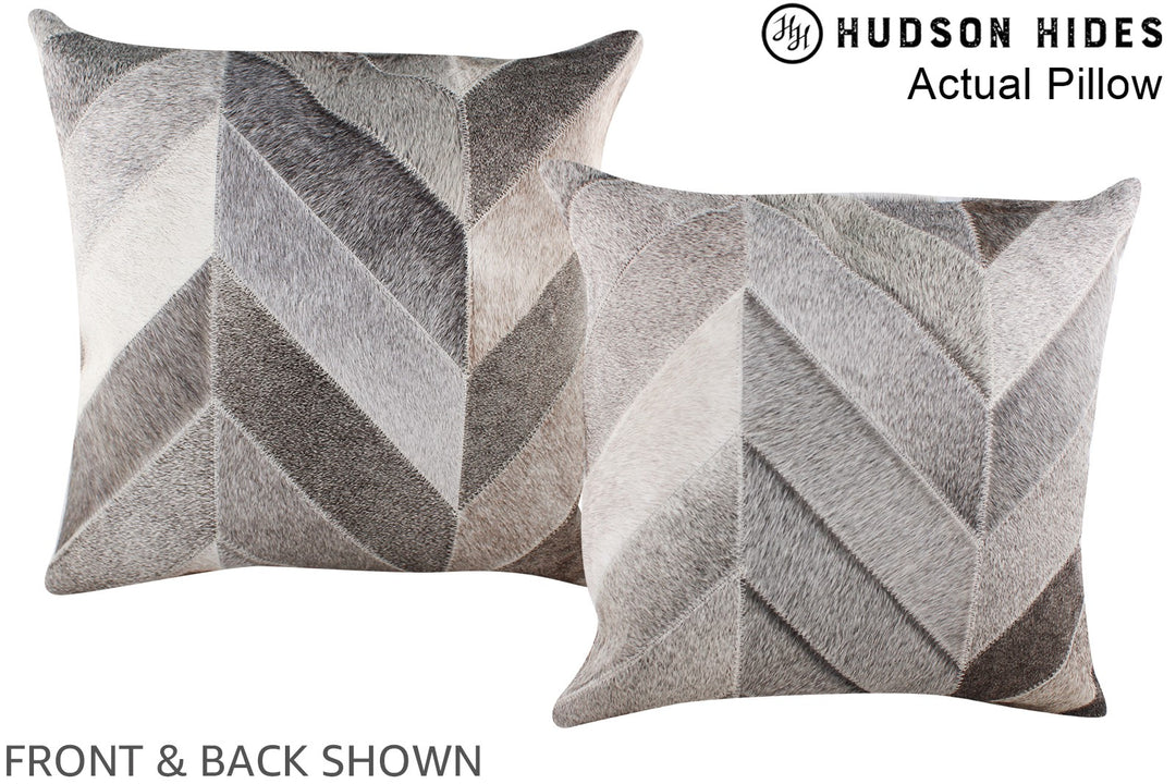 Patchwork 20"x20" Brazilian Cowhide Pillow #A14370 by Hudson Hides