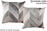 Patchwork 20"x20" Brazilian Cowhide Pillow #A14370 by Hudson Hides