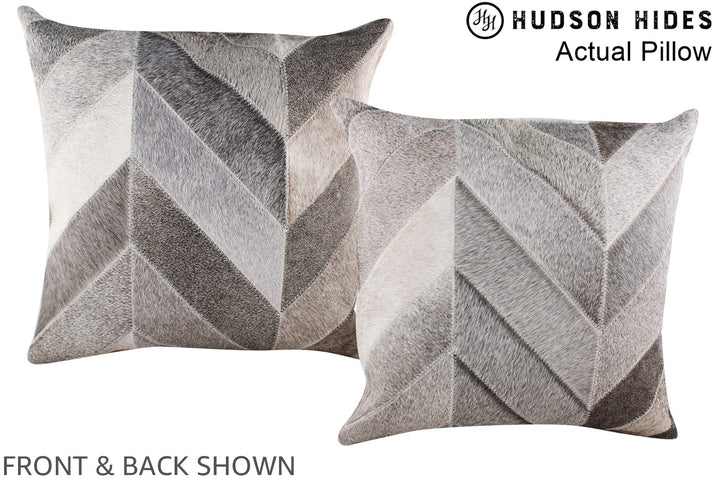 Patchwork 20"x20" Brazilian Cowhide Pillow #A14370 by Hudson Hides