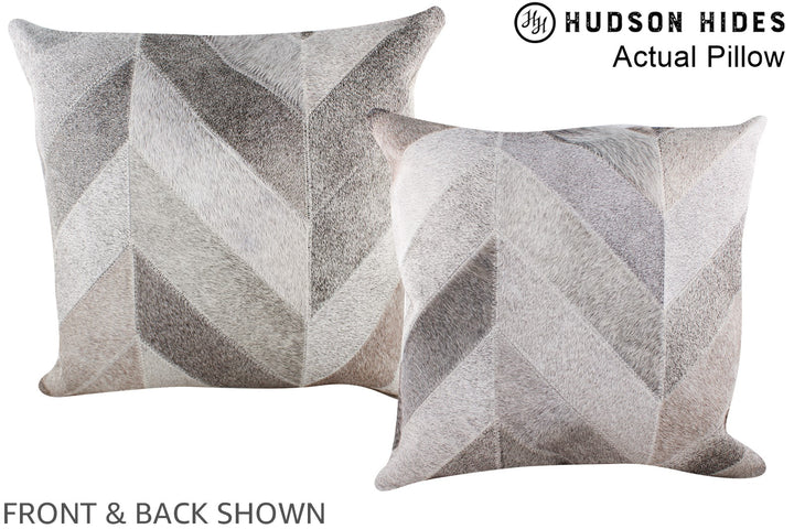 Patchwork 20"x20" Brazilian Cowhide Pillow #A14373 by Hudson Hides