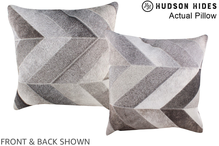 Patchwork 20"x20" Brazilian Cowhide Pillow #A14378 by Hudson Hides