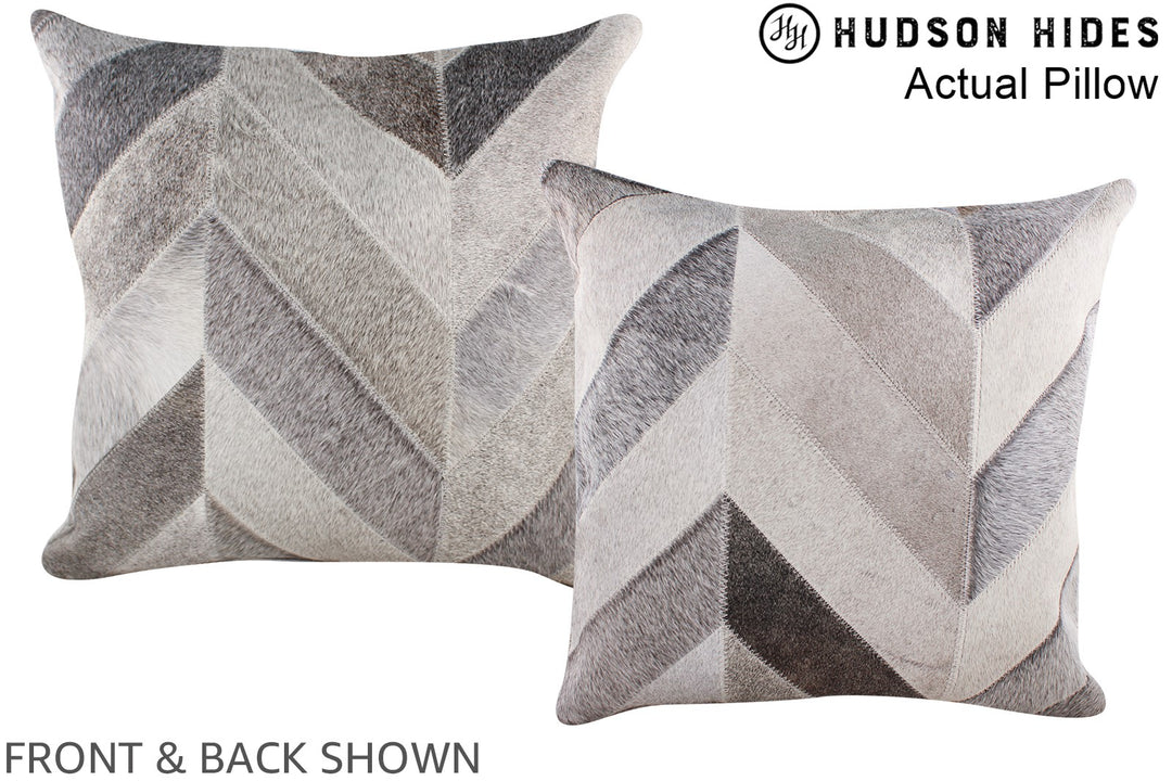Patchwork 20"x20" Brazilian Cowhide Pillow #A14385 by Hudson Hides
