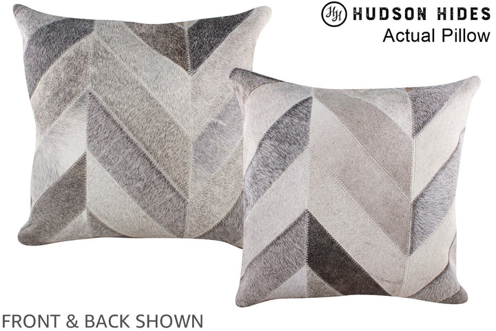Patchwork 20"x20" Brazilian Cowhide Pillow #A14385 by Hudson Hides