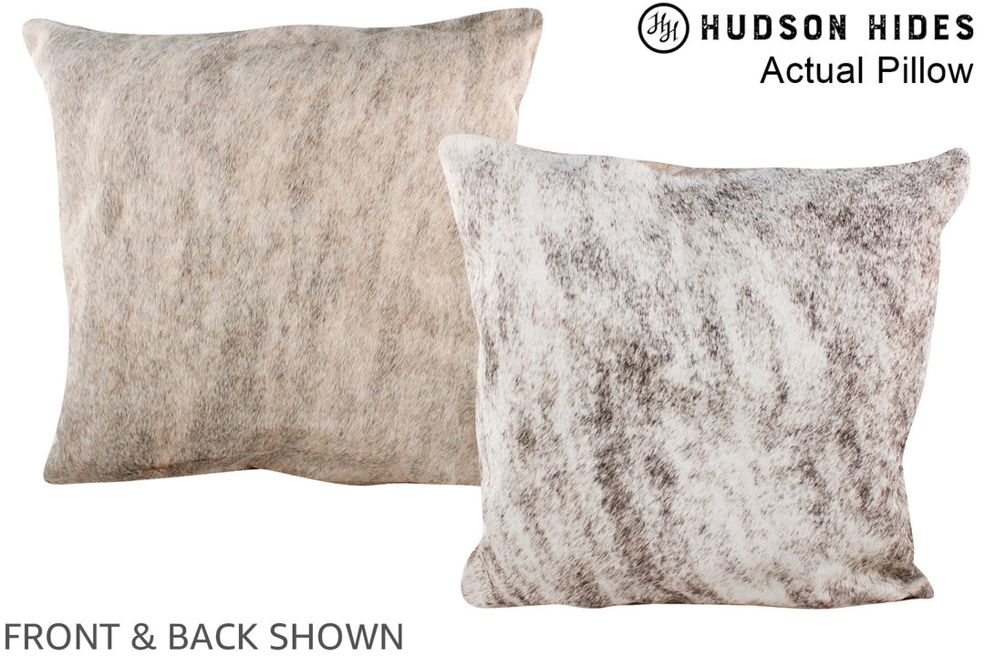 Grey 20"x20" Brazilian Cowhide Pillow #A14388 by Hudson Hides