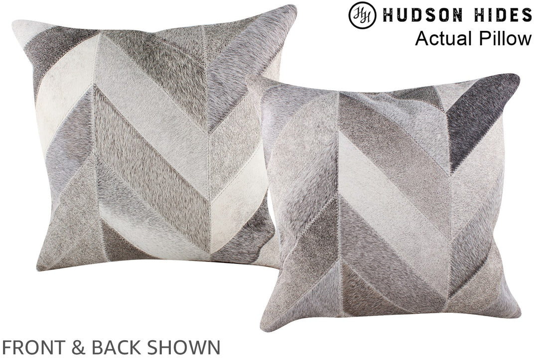 Patchwork 20"x20" Brazilian Cowhide Pillow #A14454 by Hudson Hides
