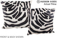 Zebra 20"x20" Brazilian Cowhide Pillow #A14458 by Hudson Hides