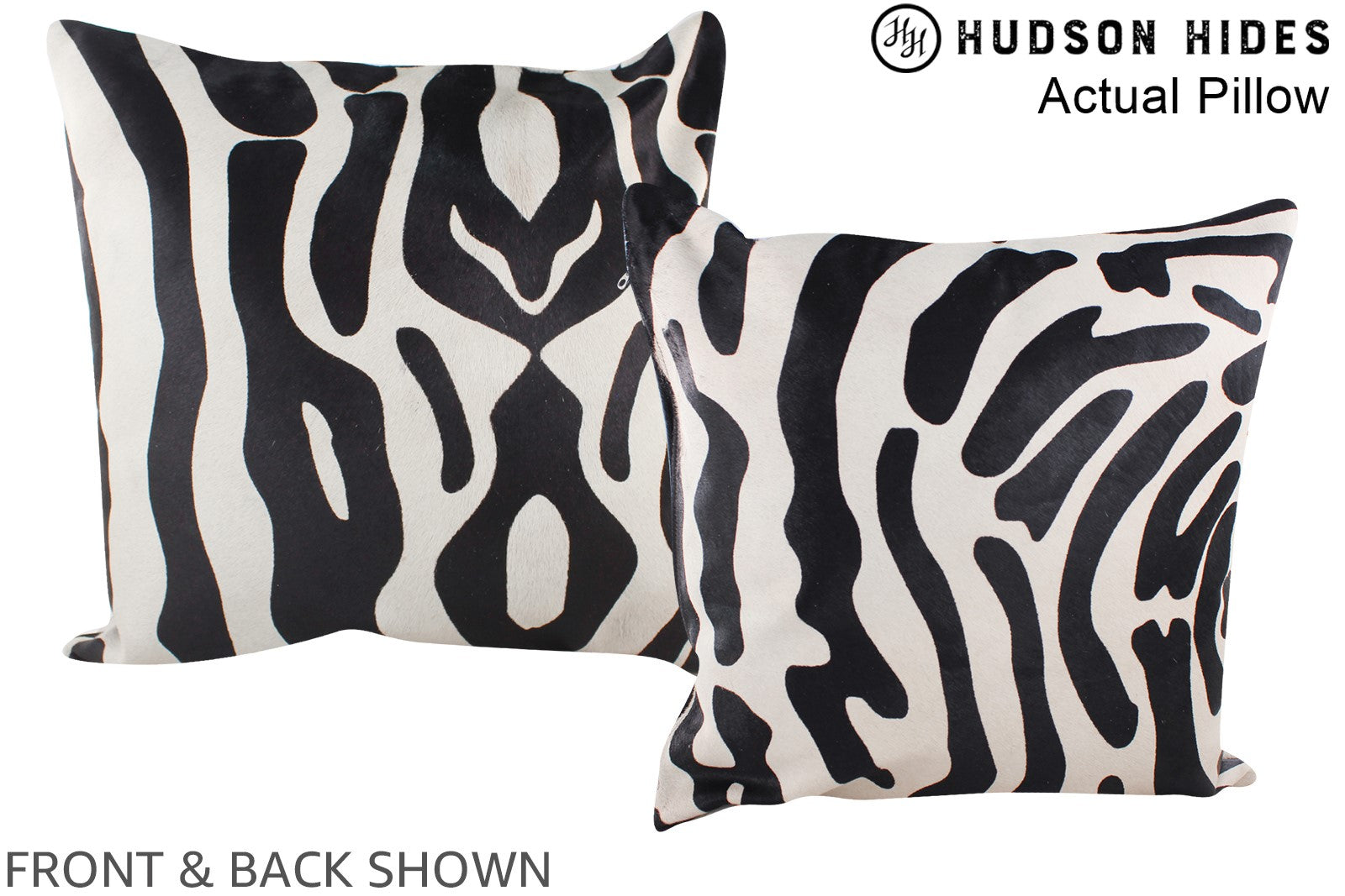 Zebra Cowhide Pillow #A14464