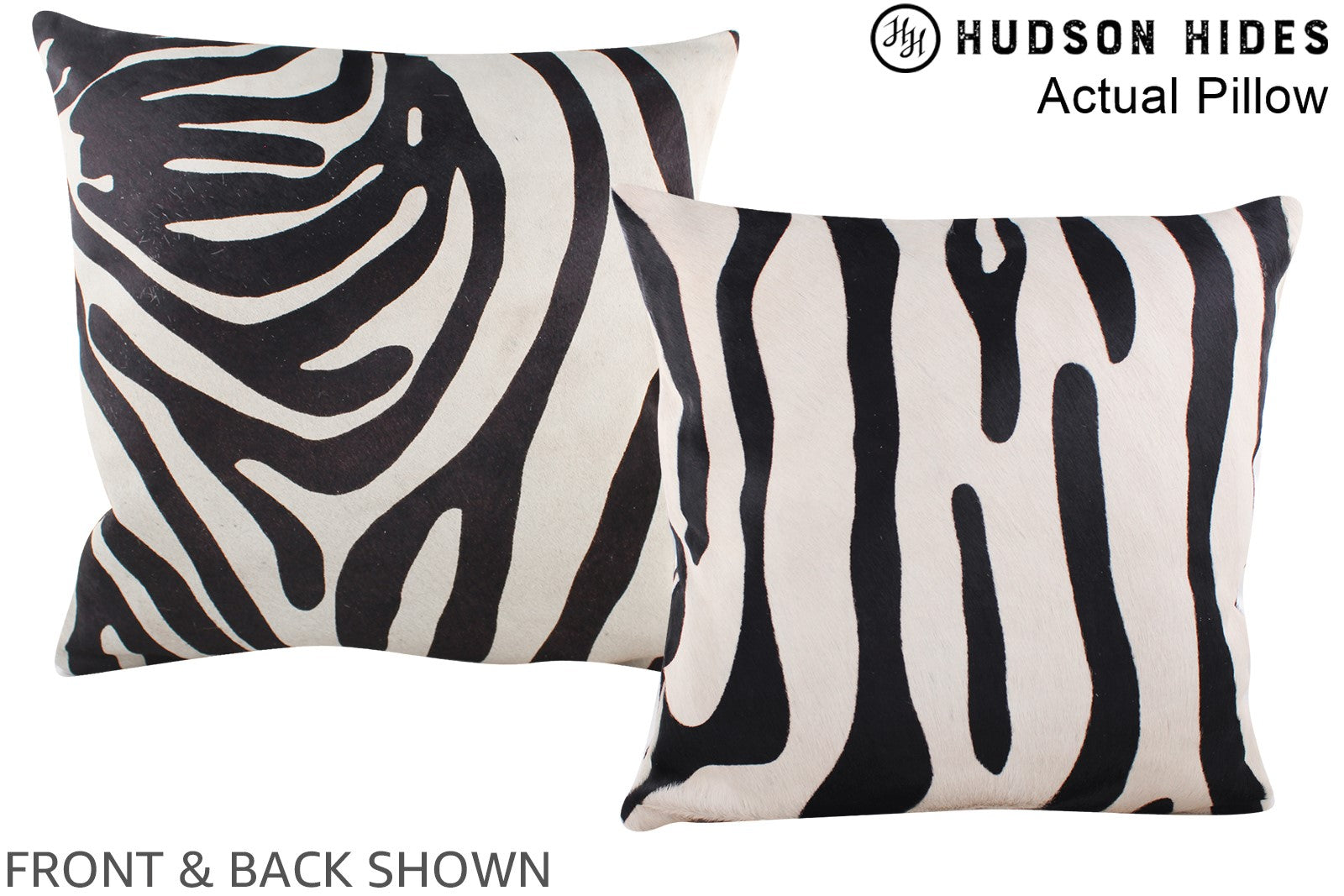 Zebra Cowhide Pillow #A14472