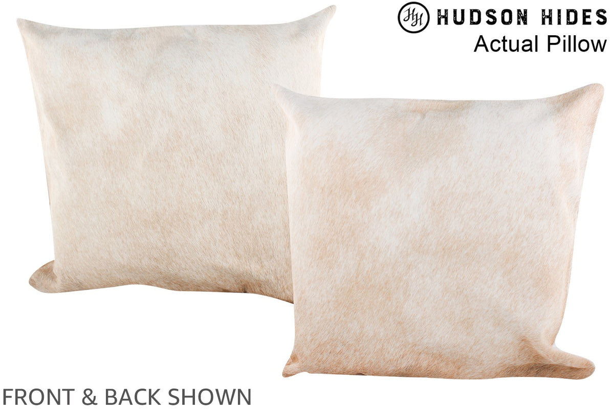 Beige Cowhide Pillow #A14487