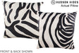Zebra 20"x20" Brazilian Cowhide Pillow #A14496 by Hudson Hides