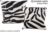 Zebra 20"x20" Brazilian Cowhide Pillow #A14506 by Hudson Hides