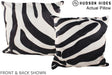 Zebra 20"x20" Brazilian Cowhide Pillow #A14512 by Hudson Hides