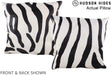 Zebra 20"x20" Brazilian Cowhide Pillow #A14515 by Hudson Hides