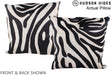 Zebra 20"x20" Brazilian Cowhide Pillow #A14517 by Hudson Hides