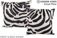 Zebra 20"x20" Brazilian Cowhide Pillow #A14518 by Hudson Hides