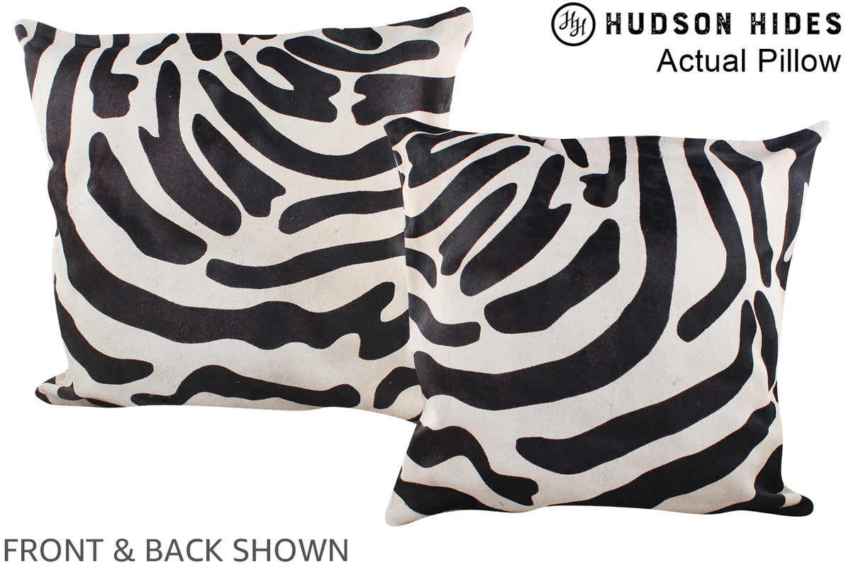 Zebra Cowhide Pillow #A14518