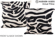 Zebra 20"x20" Brazilian Cowhide Pillow #A14520 by Hudson Hides