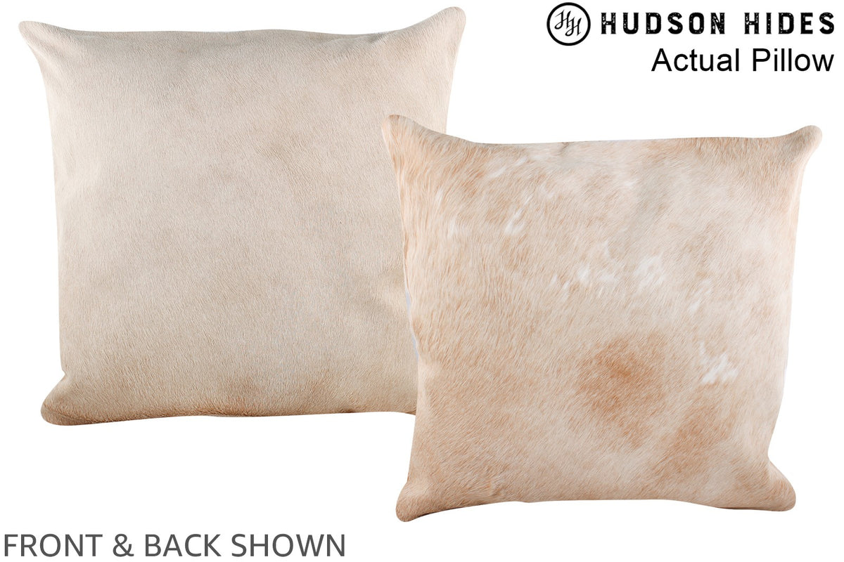 Beige Cowhide Pillow #A14525
