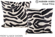 Zebra 20"x20" Brazilian Cowhide Pillow #A14536 by Hudson Hides