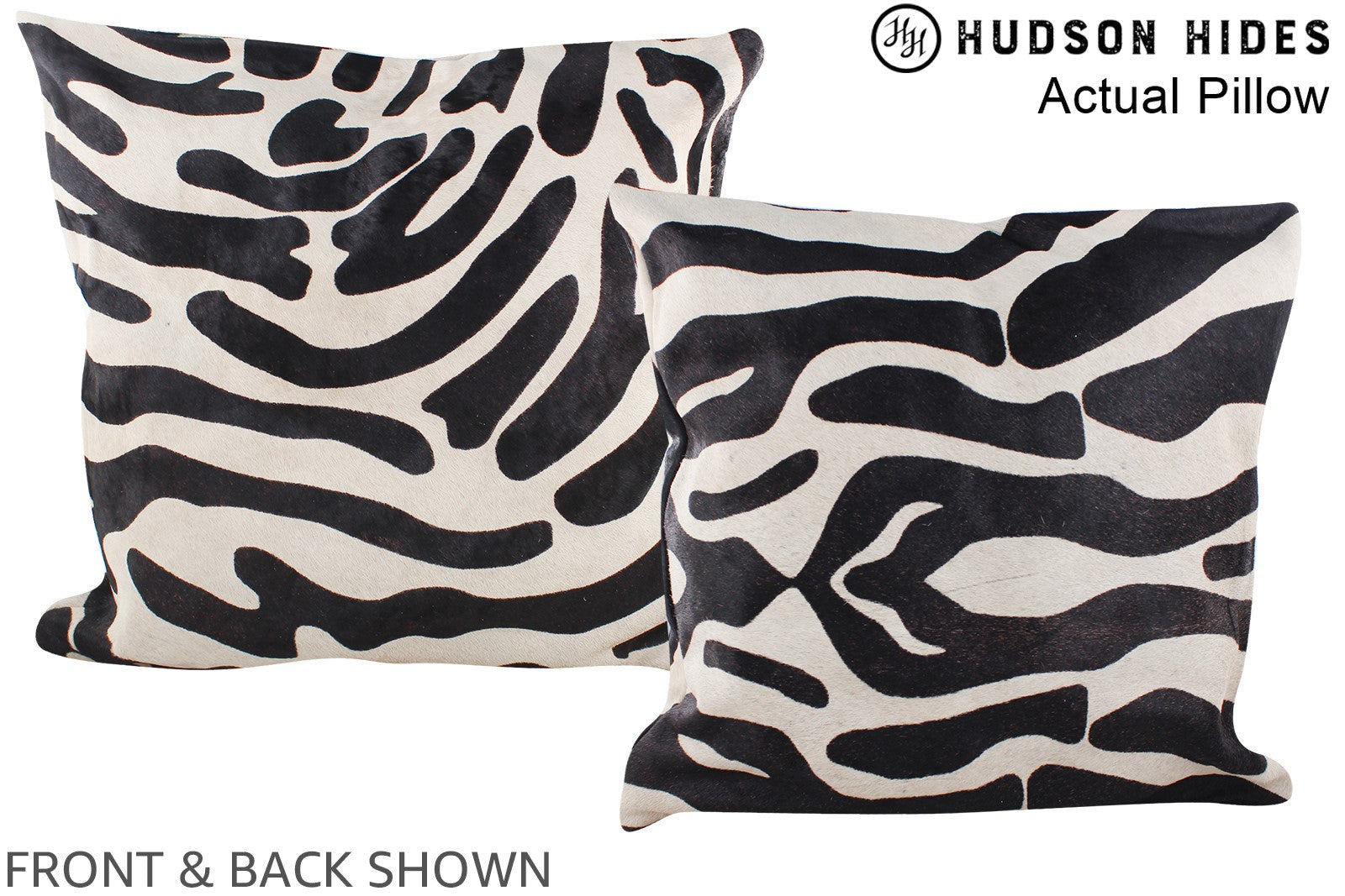 Zebra Cowhide Pillow #A14536