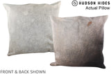 Grey 20"x20" Brazilian Cowhide Pillow #A14549 by Hudson Hides
