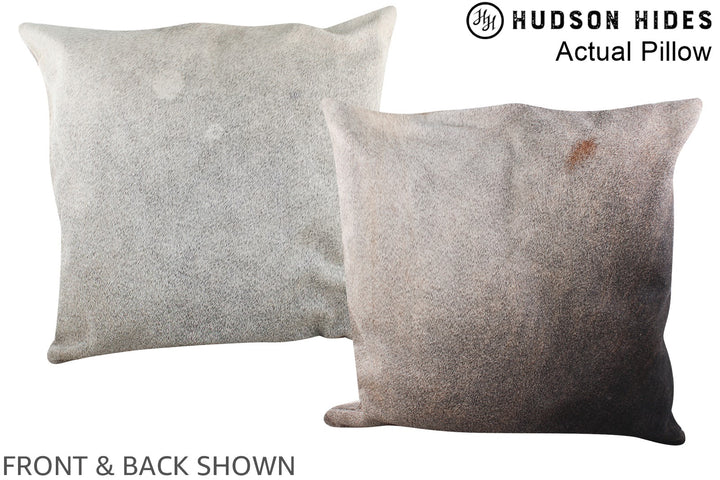 Grey 20"x20" Brazilian Cowhide Pillow #A14549 by Hudson Hides