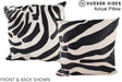 Zebra 20"x20" Brazilian Cowhide Pillow #A14551 by Hudson Hides