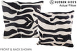 Zebra 20"x20" Brazilian Cowhide Pillow #A14552 by Hudson Hides