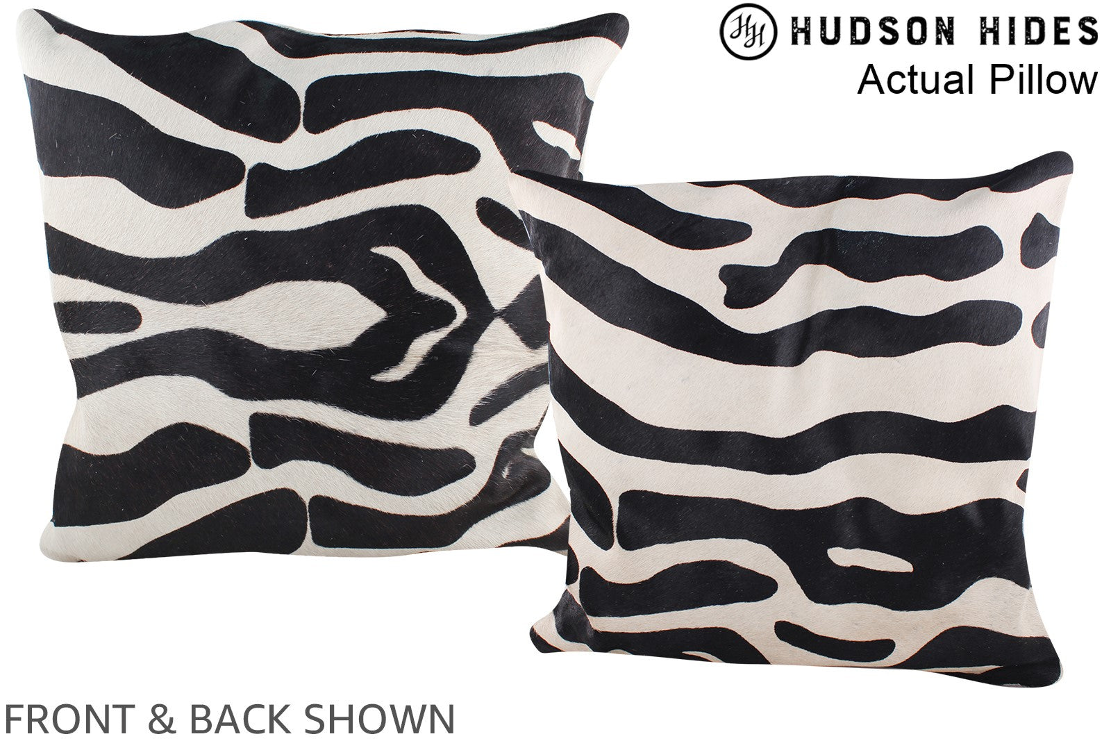 Zebra Cowhide Pillow #A14552