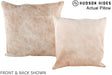 Beige 20"x20" Brazilian Cowhide Pillow #A14565 by Hudson Hides