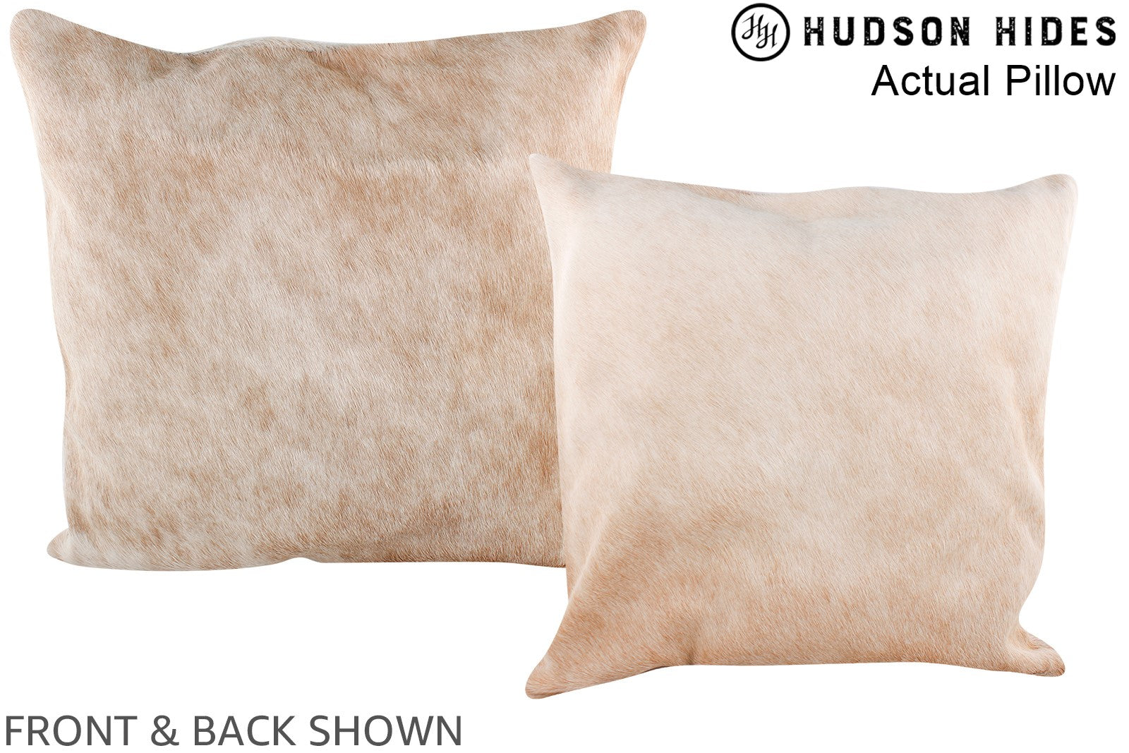 Beige Cowhide Pillow #A14565