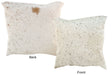 Salt and Pepper Brown Cowhide Pillow 16x16 #16881 by Hudson Hides