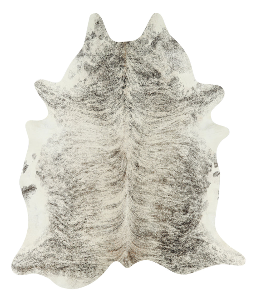 Grey Brindle XX-Large Brazilian Cowhide Rug 7'10"H x 6'8"W #17322 by H