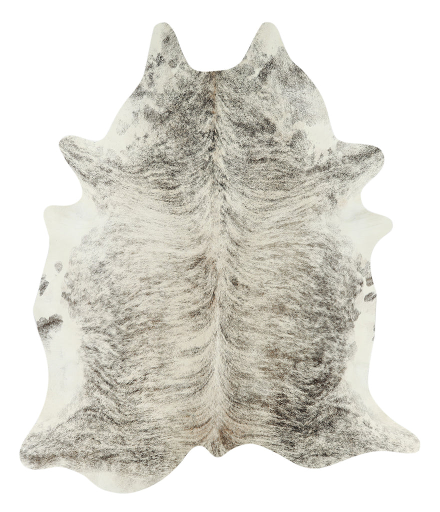 Grey Brindle XX-Large Brazilian Cowhide Rug 7'10"H x 6'8"W #17322 by Hudson Hides